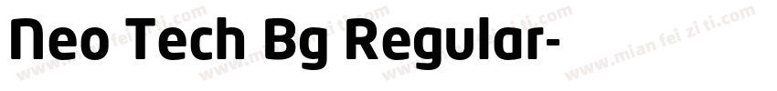 Neo Tech Bg Regular字体转换